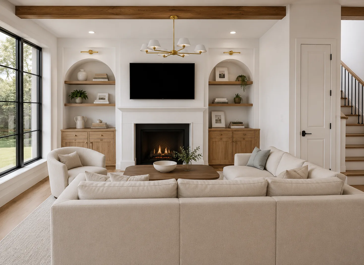Interior view transition
