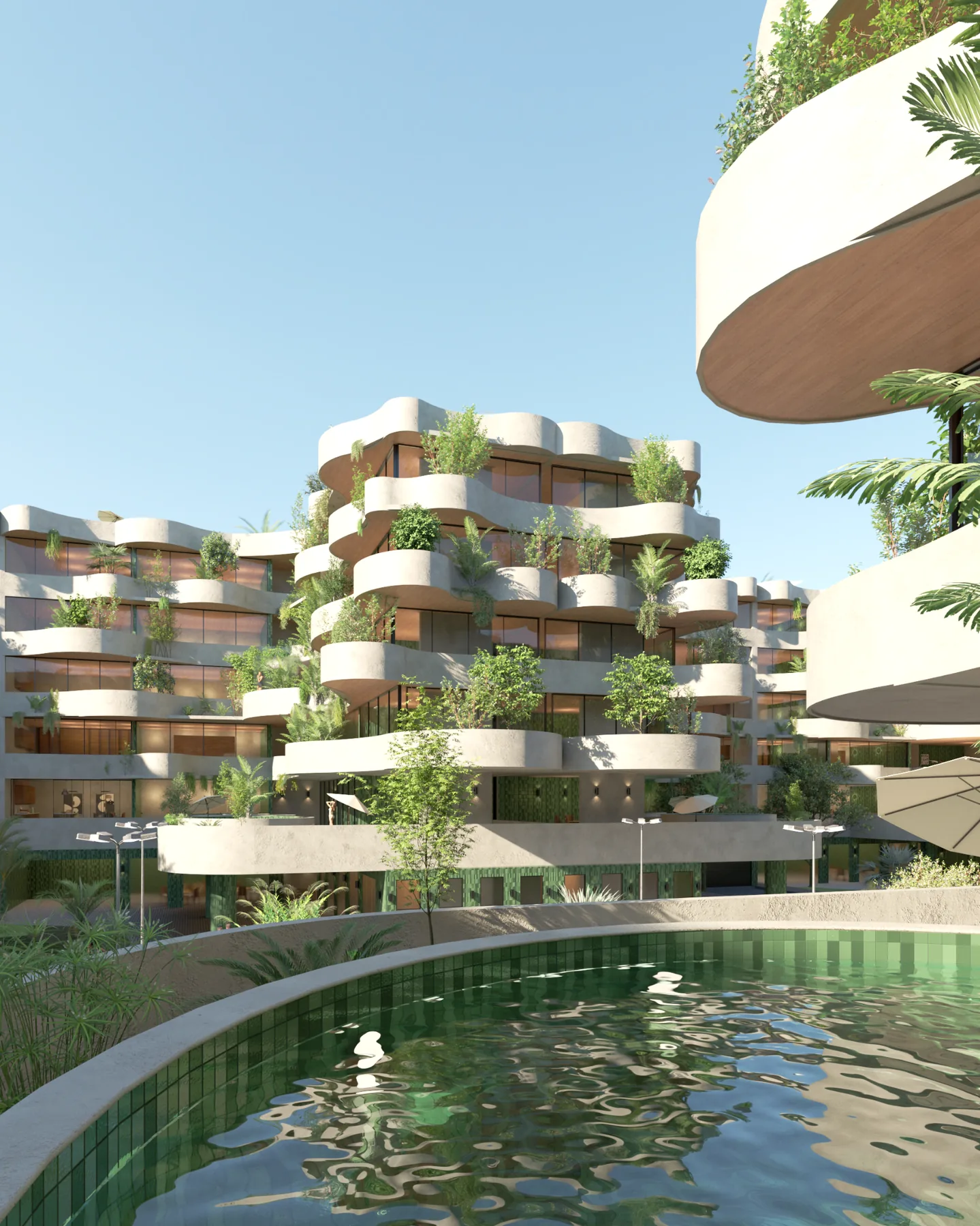 Pool and garden residences